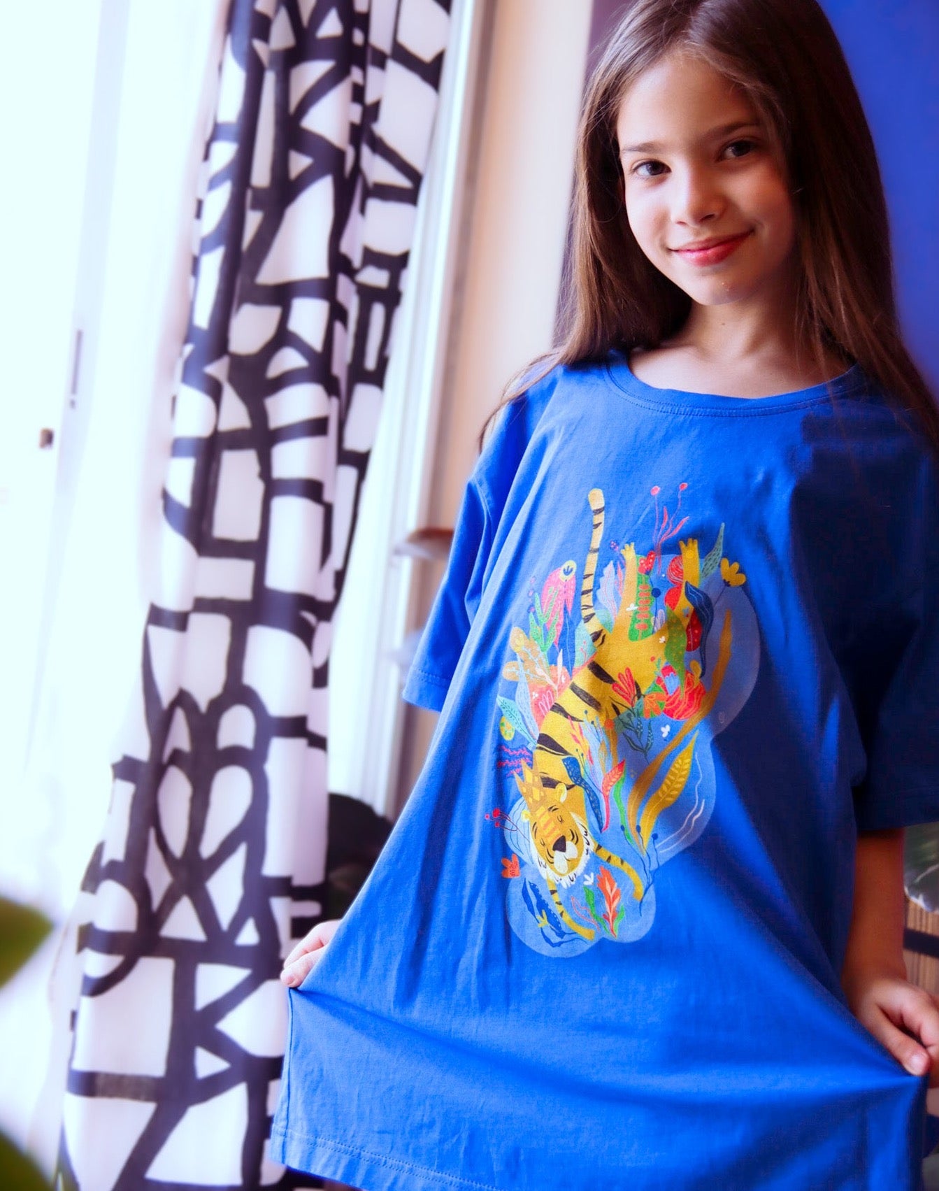 Tigros the Boss - Kids' Short Sleeve T-Shirt