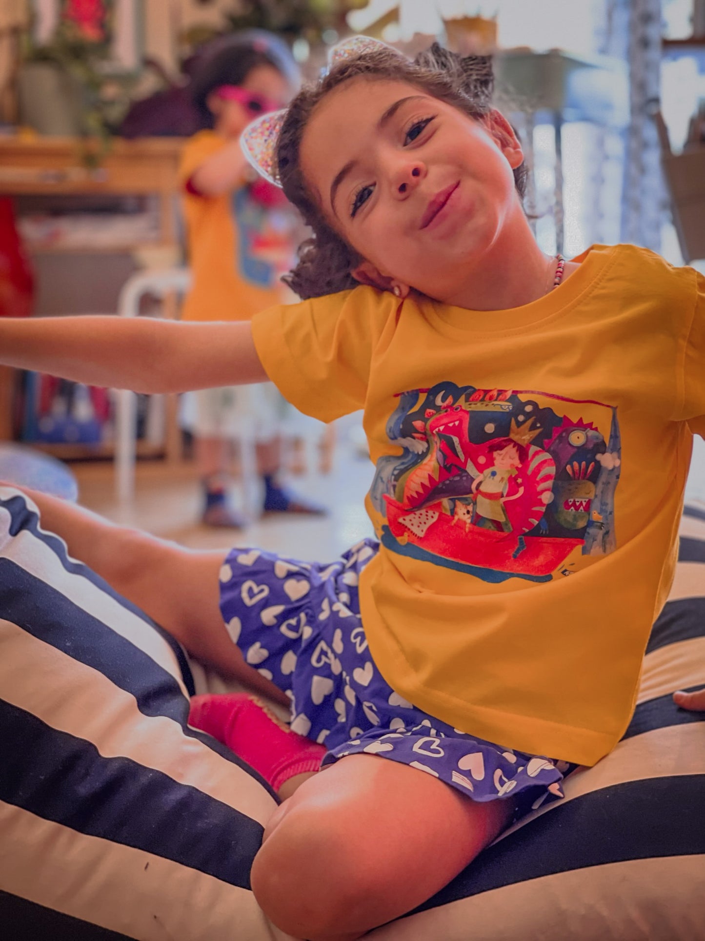 Dino King - Kids Short Sleeve T-Shirt