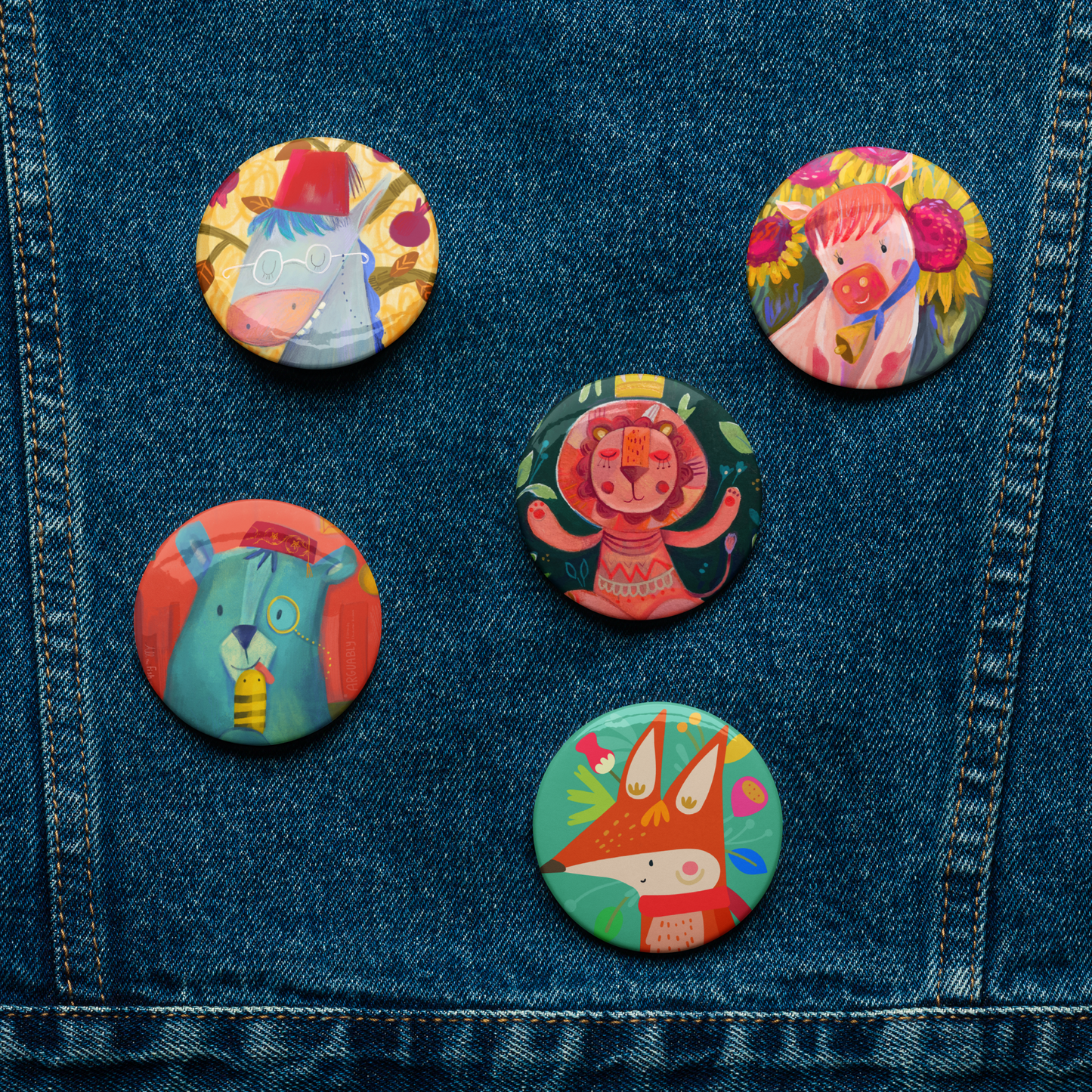 Friends - Set of pin buttons