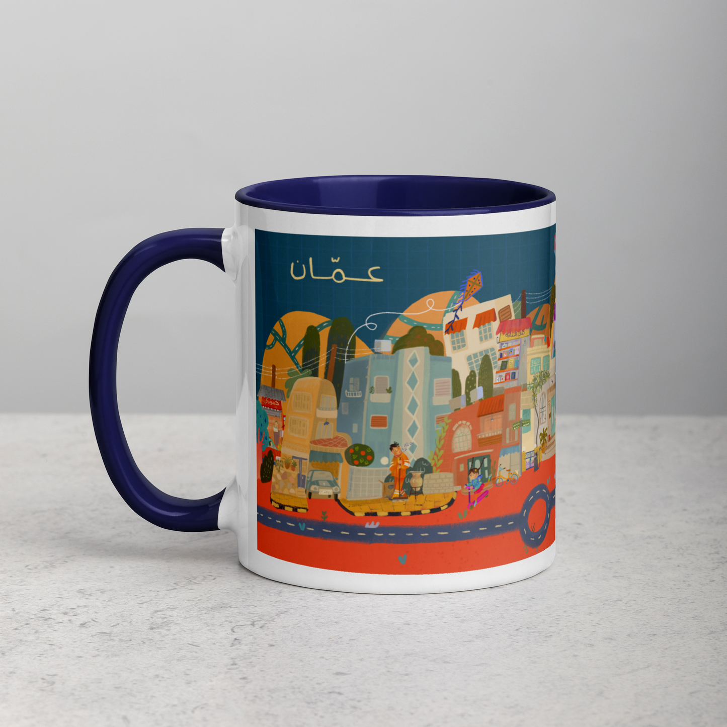 7 Hills - Mug with Color Inside