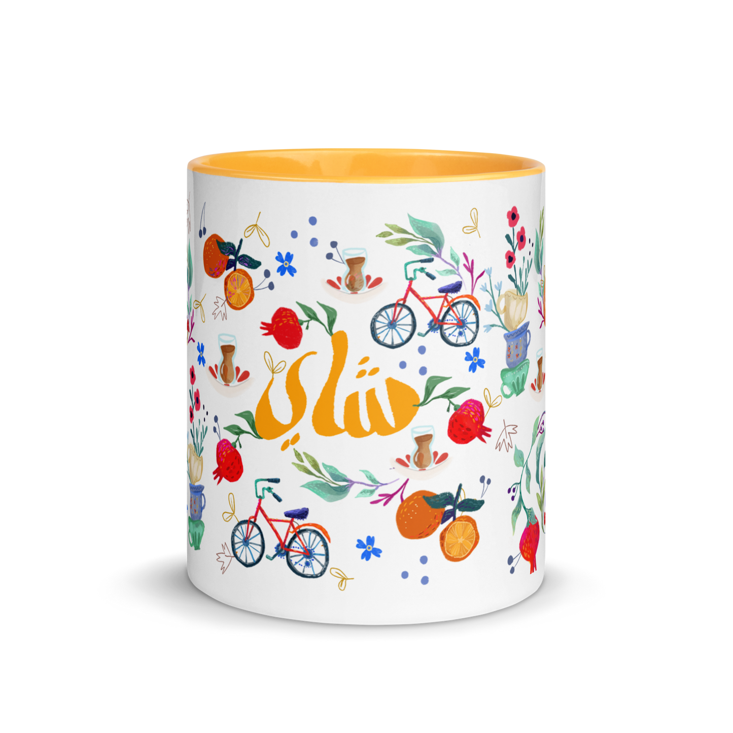 tea time! Mug with Color Inside