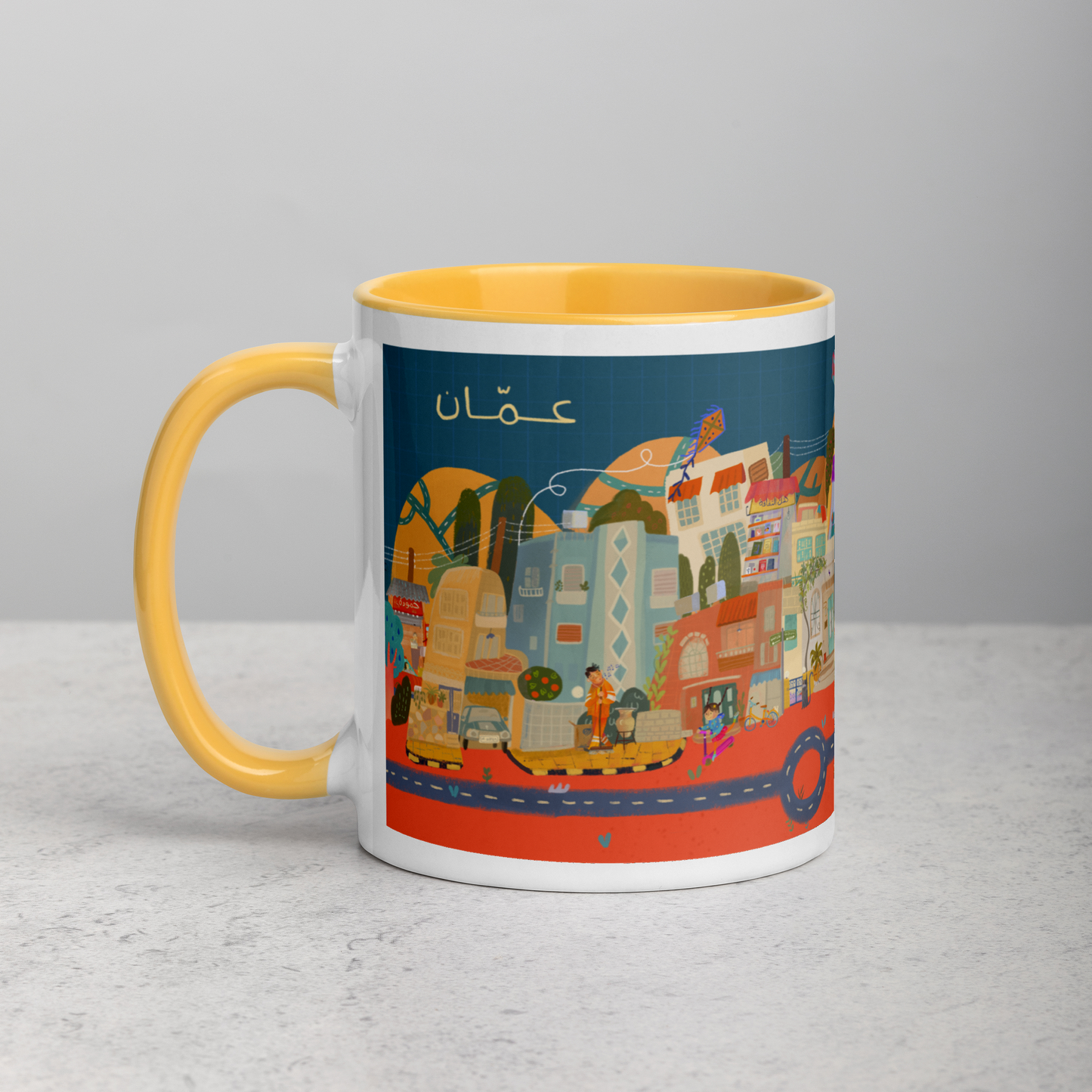 7 Hills - Mug with Color Inside