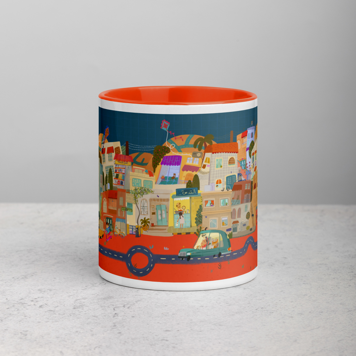 7 Hills - Mug with Color Inside