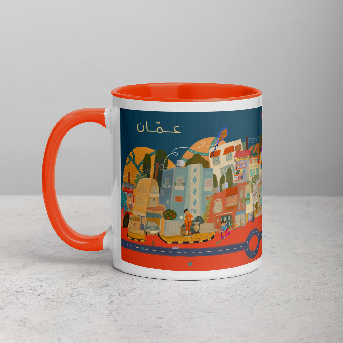 7 Hills - Mug with Color Inside