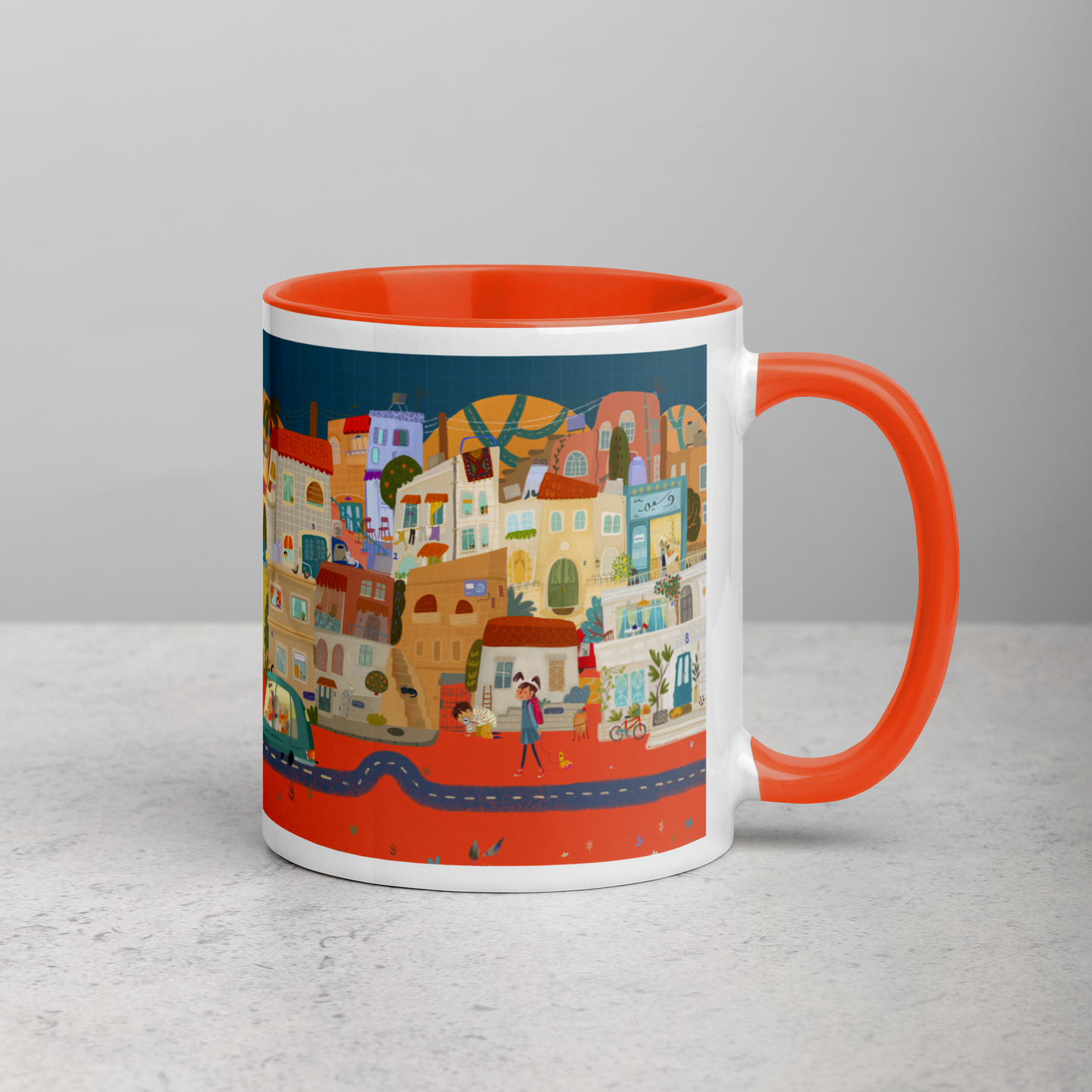 7 Hills - Mug with Color Inside