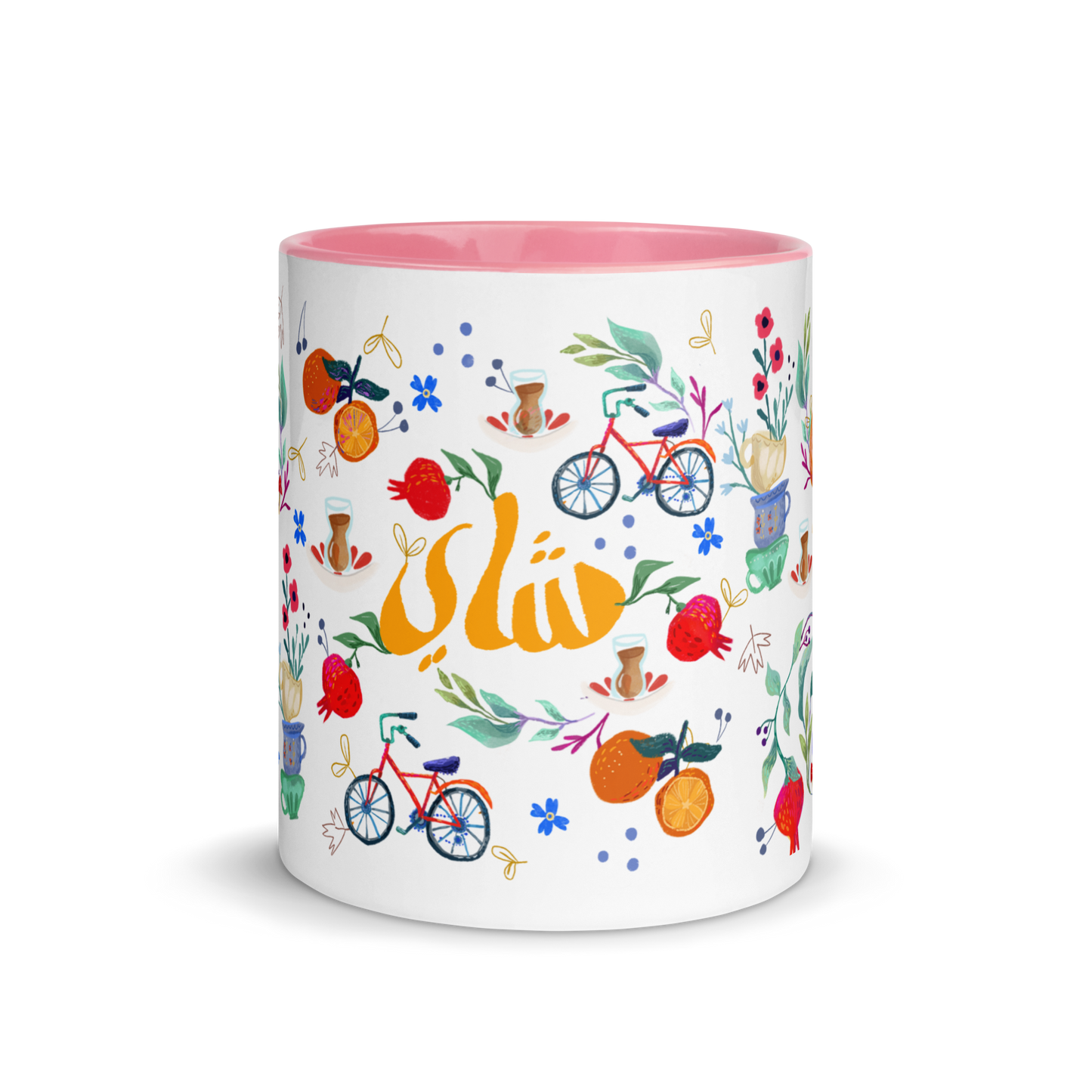 tea time! Mug with Color Inside