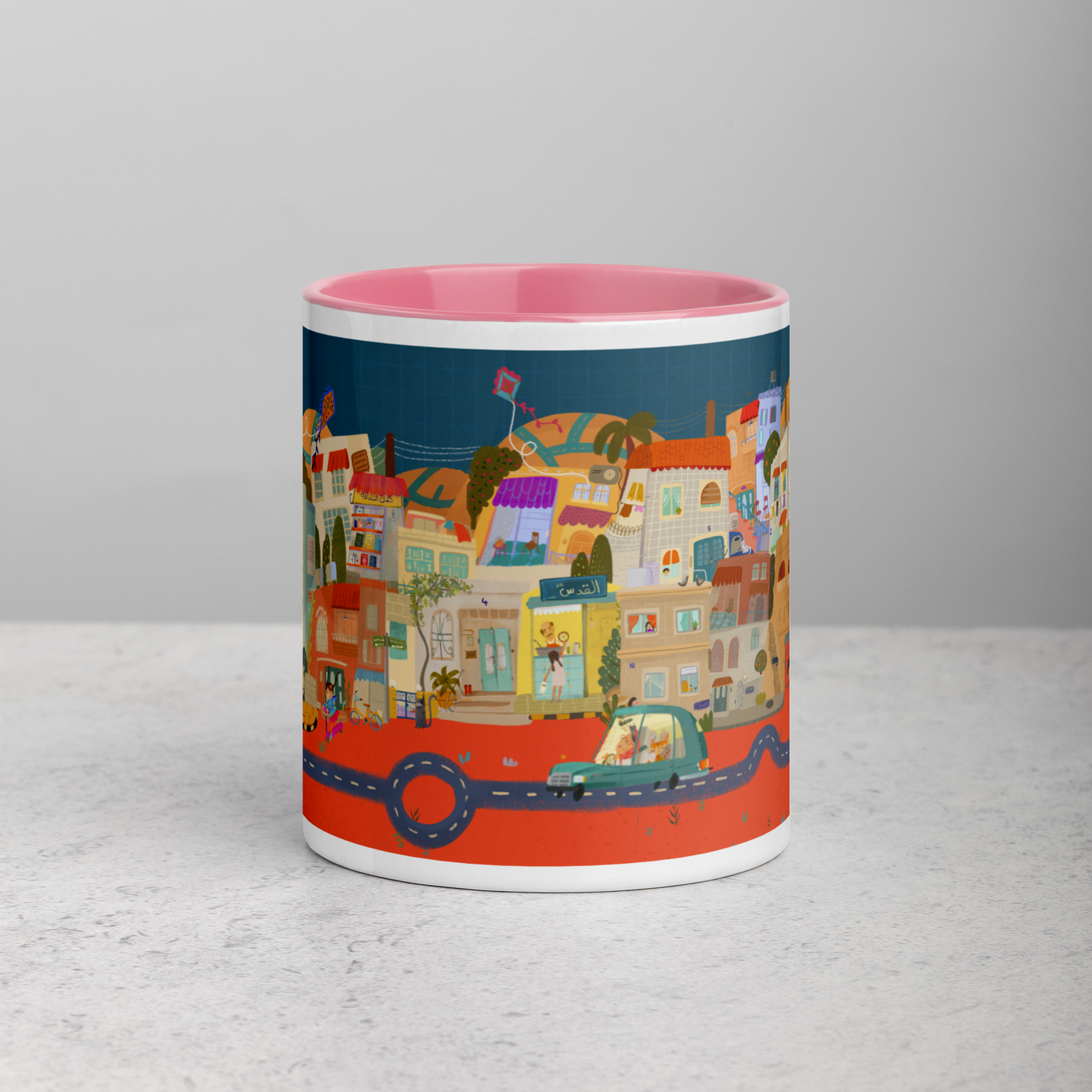 7 Hills - Mug with Color Inside