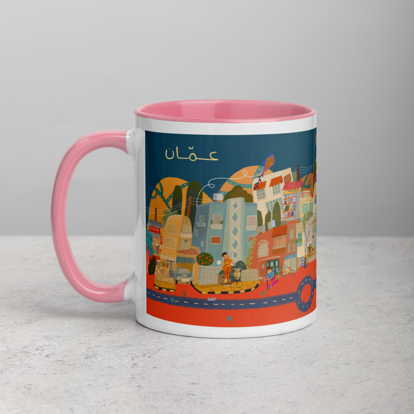 7 Hills - Mug with Color Inside