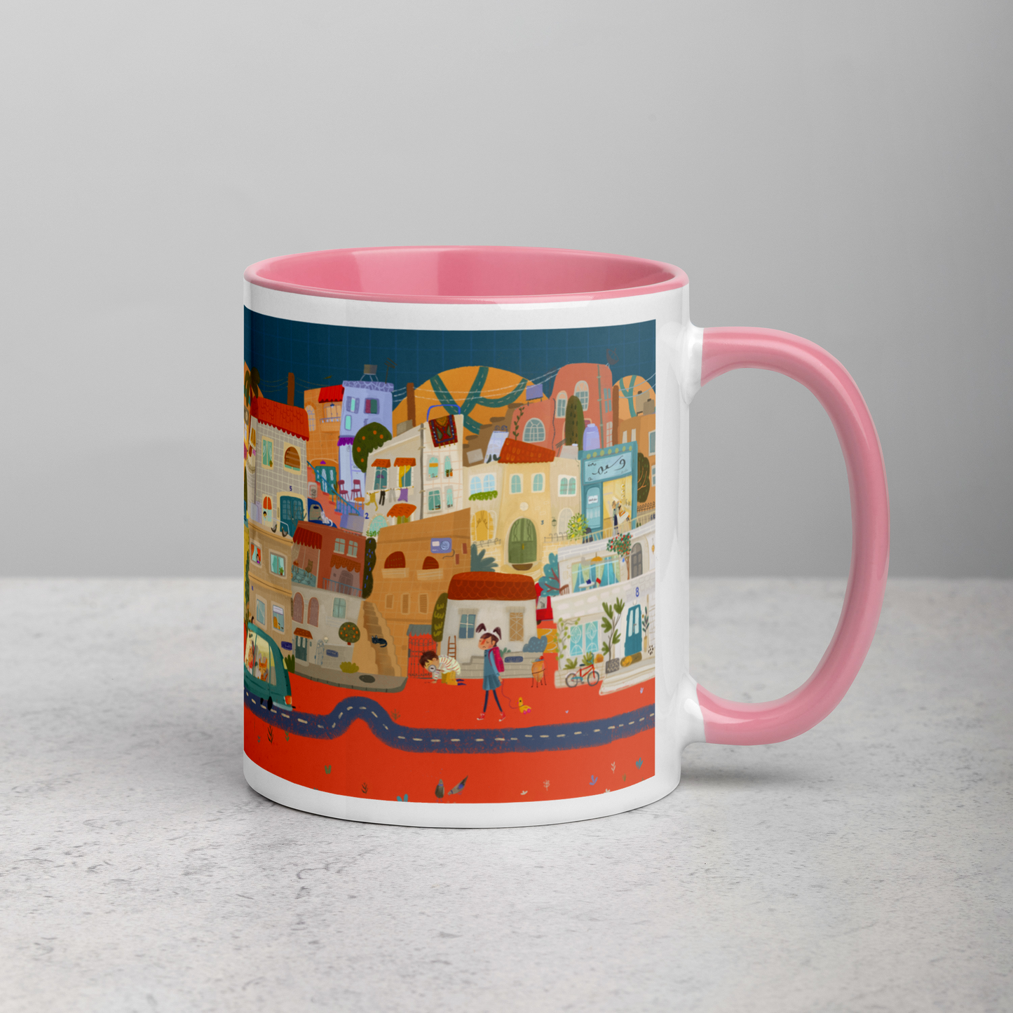 7 Hills - Mug with Color Inside