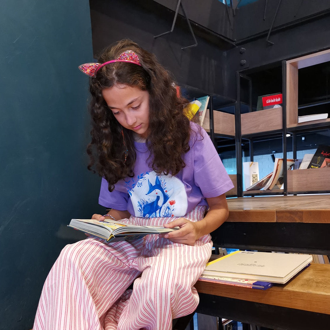 Azul The Fox - Kids' Short Sleeve T-Shirt