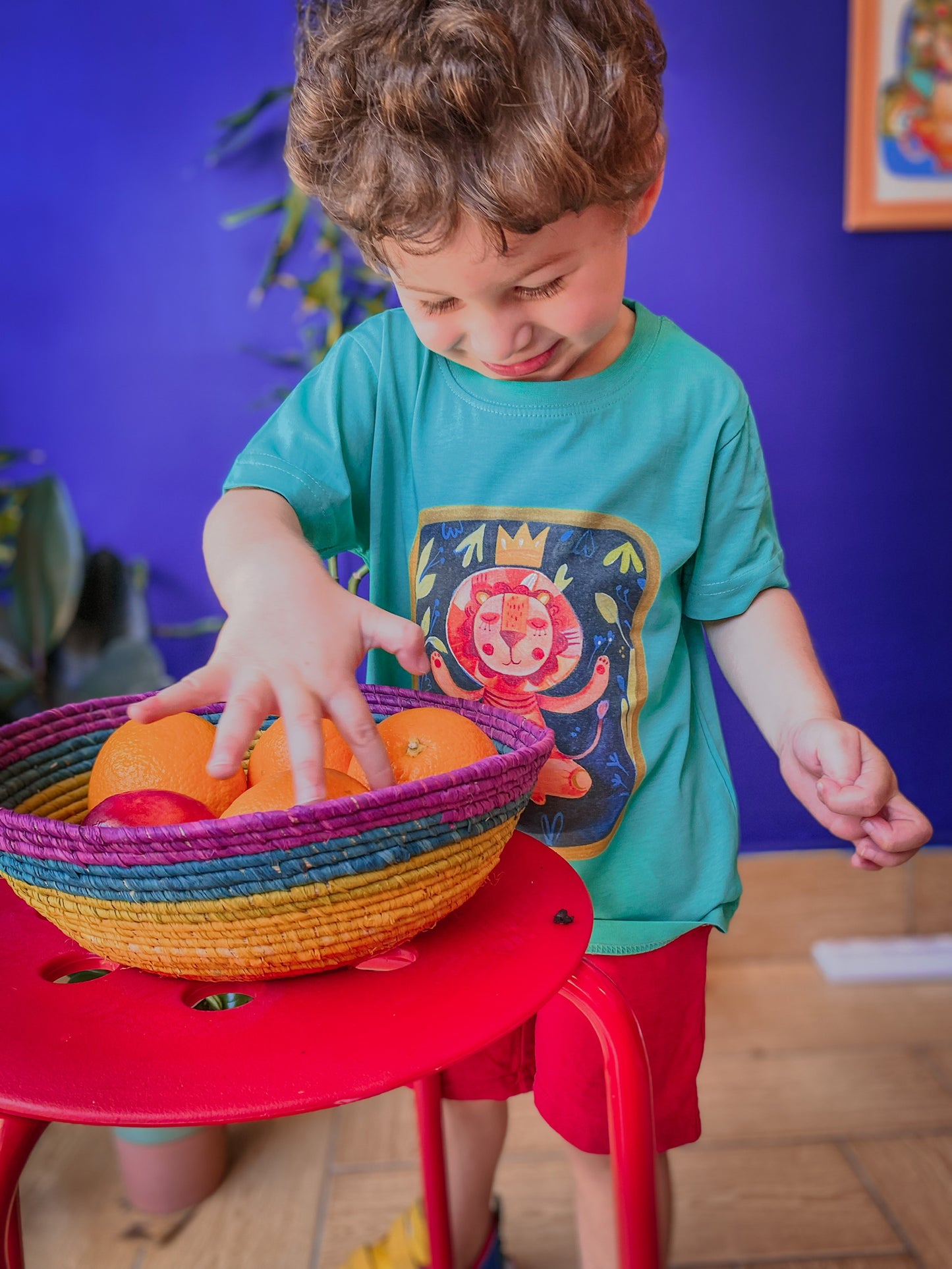 Om The Zen Lion- Toddler Short Sleeve Tee