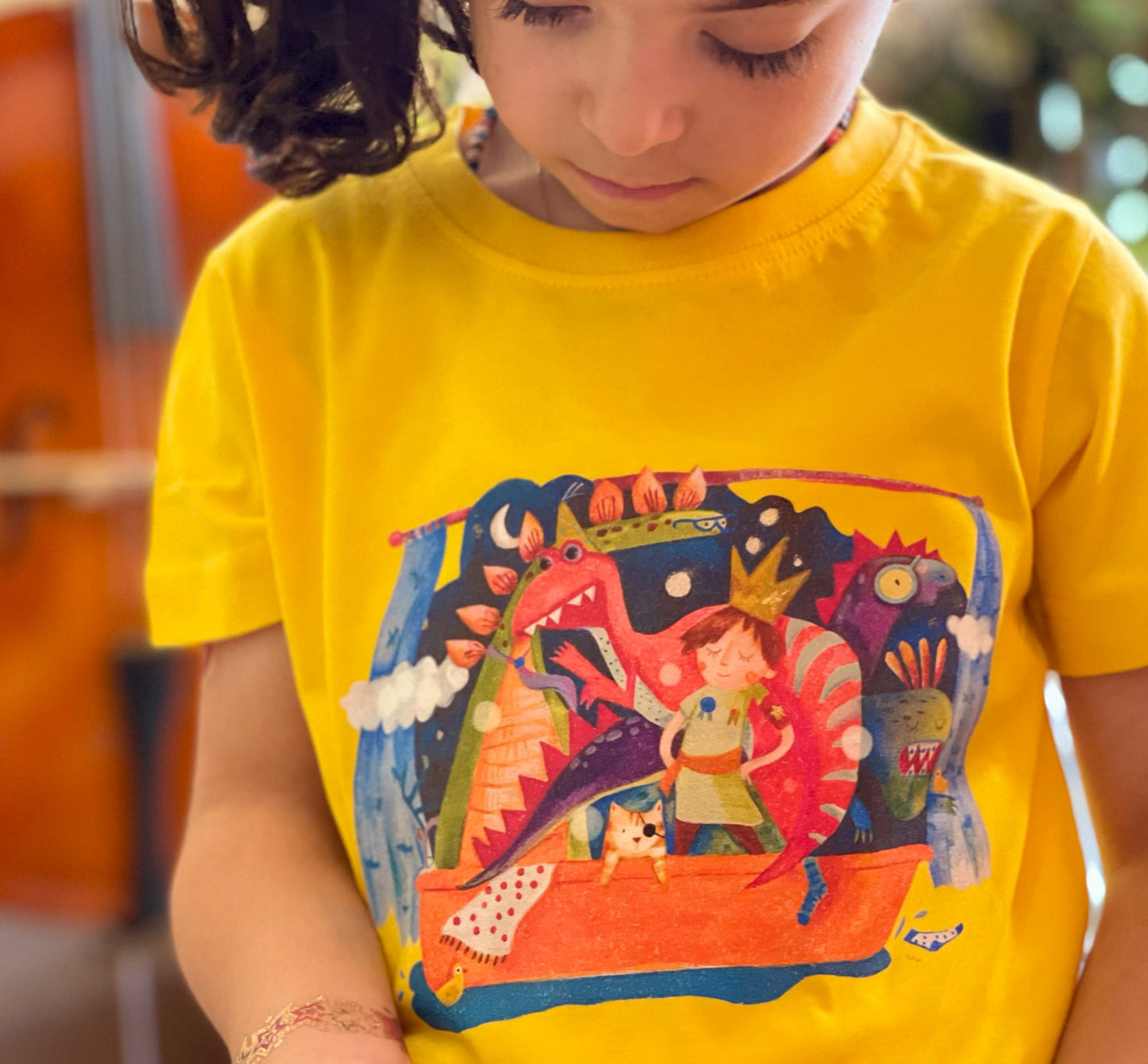 Dino King - Kids Short Sleeve T-Shirt