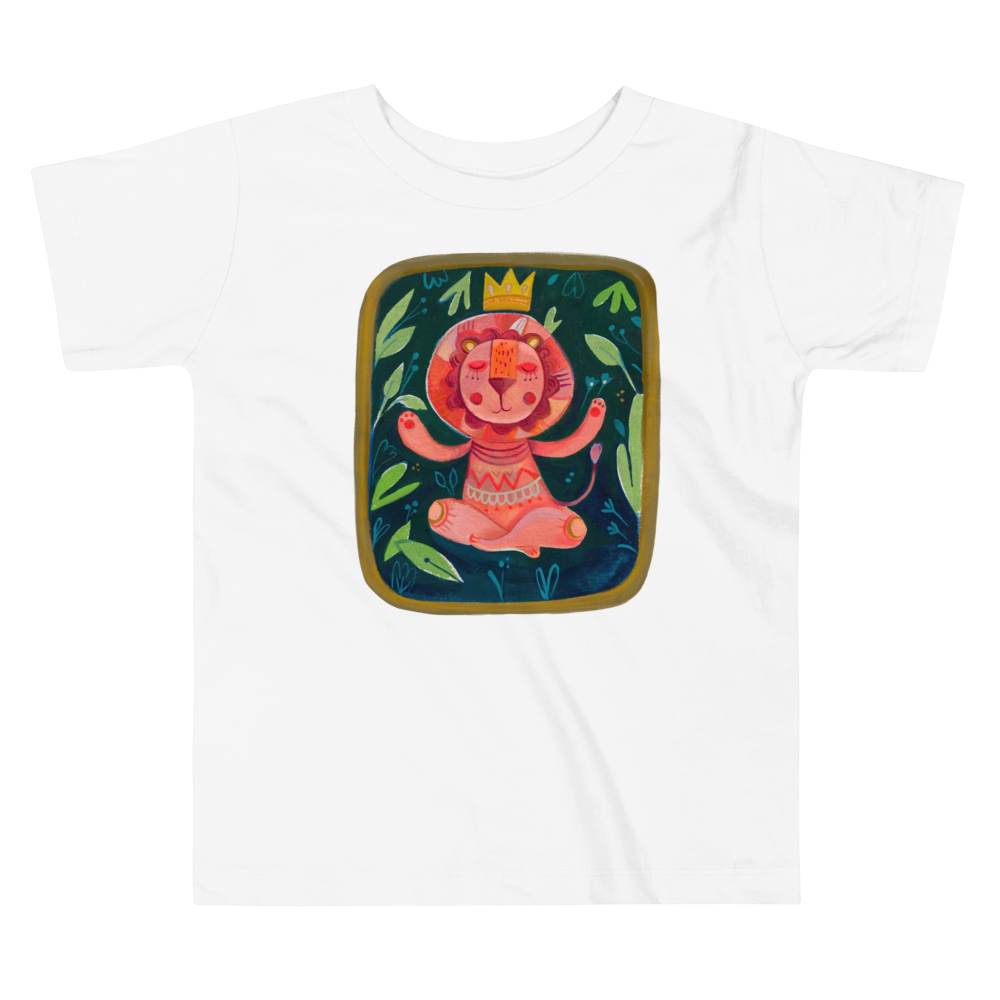 Om The Zen Lion- Toddler Short Sleeve Tee