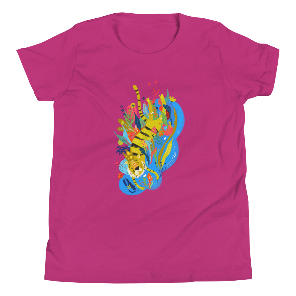 Tigros the Boss - Kids' Short Sleeve T-Shirt