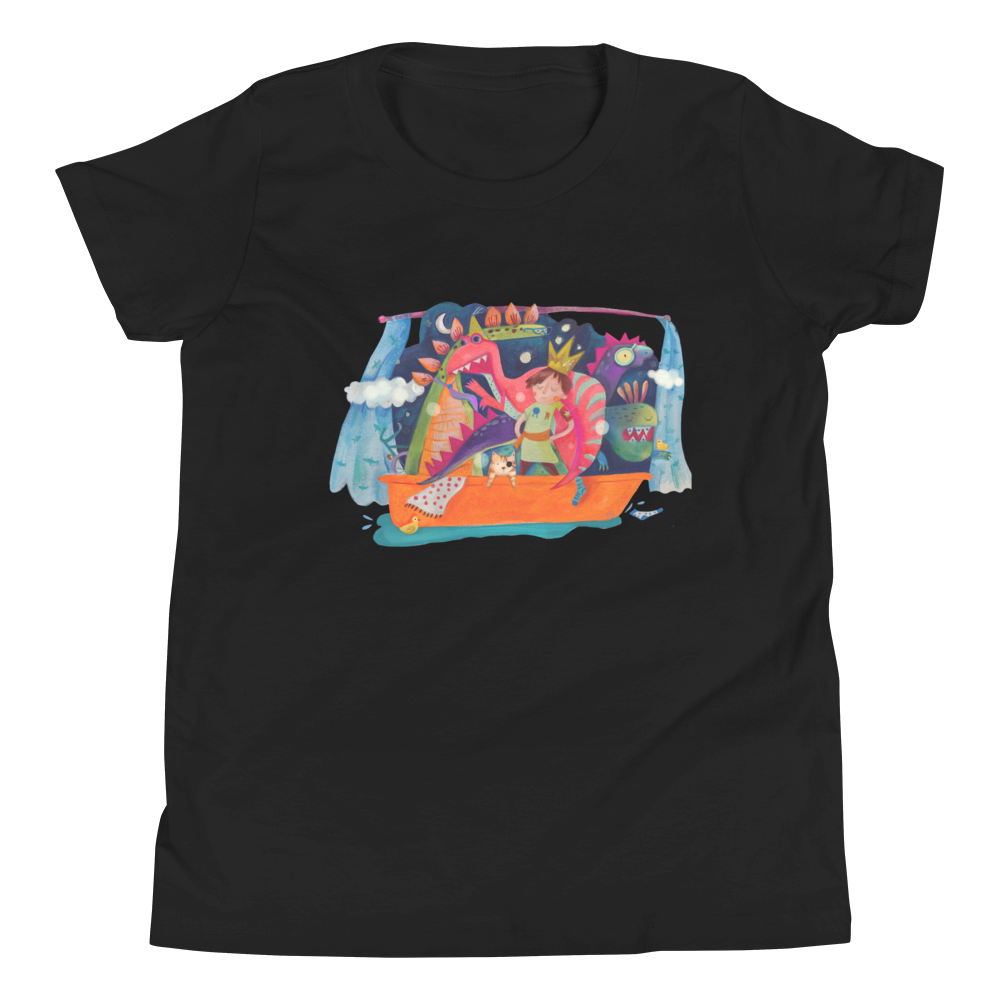 Dino King - Kids Short Sleeve T-Shirt