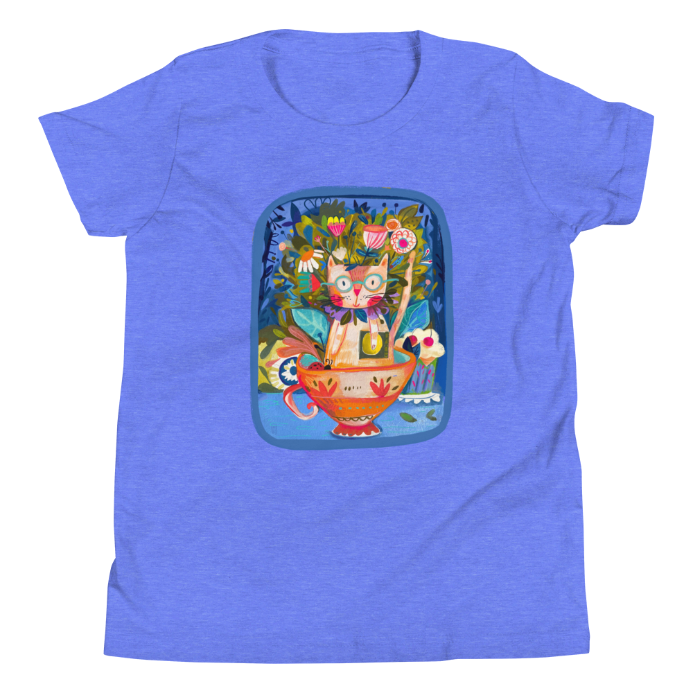 A Cup Of Meow - Kids' Sleeve T-Shirt