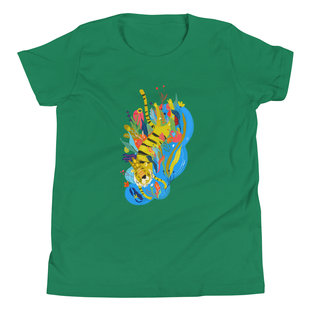 Tigros the Boss - Kids' Short Sleeve T-Shirt