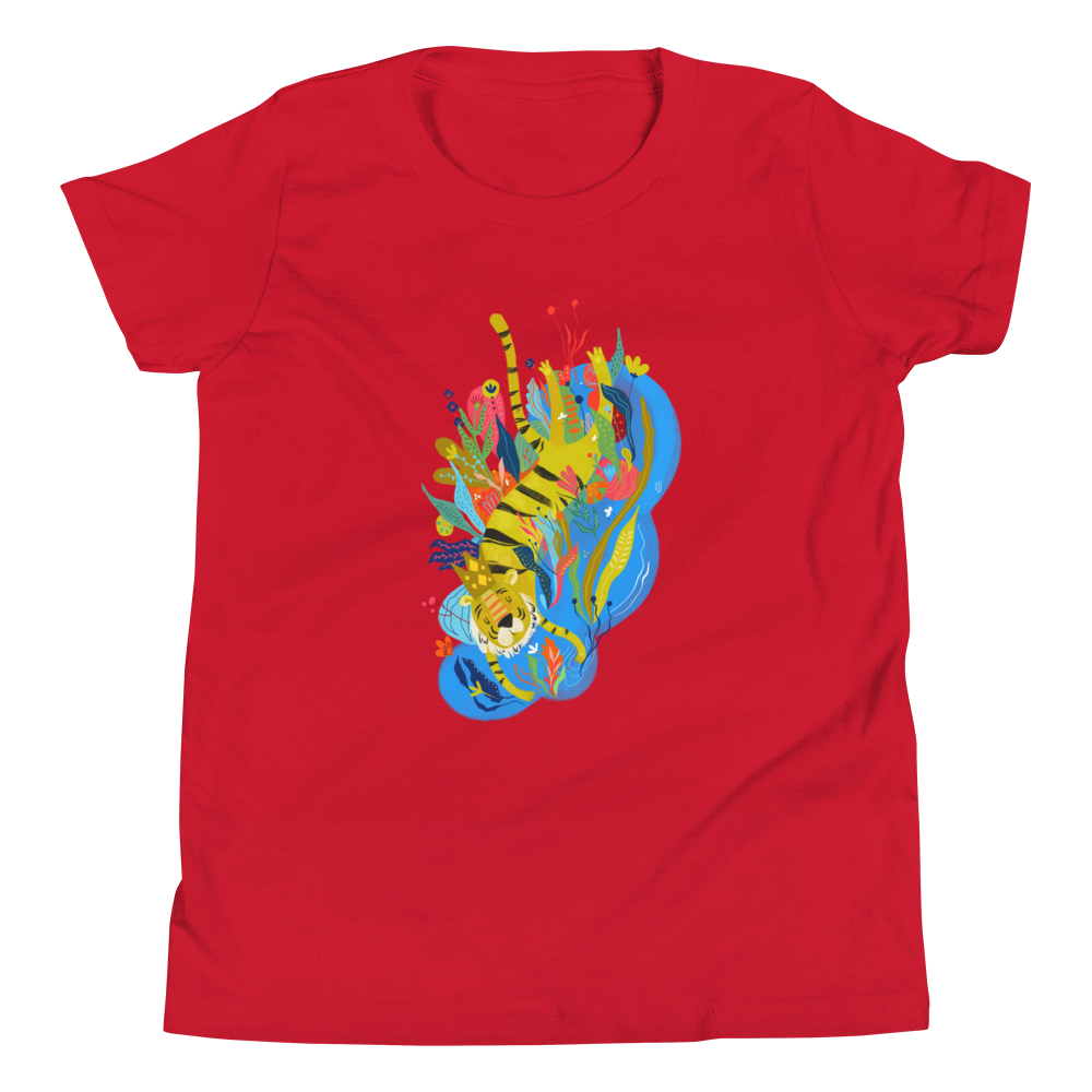 Tigros the Boss - Kids' Short Sleeve T-Shirt