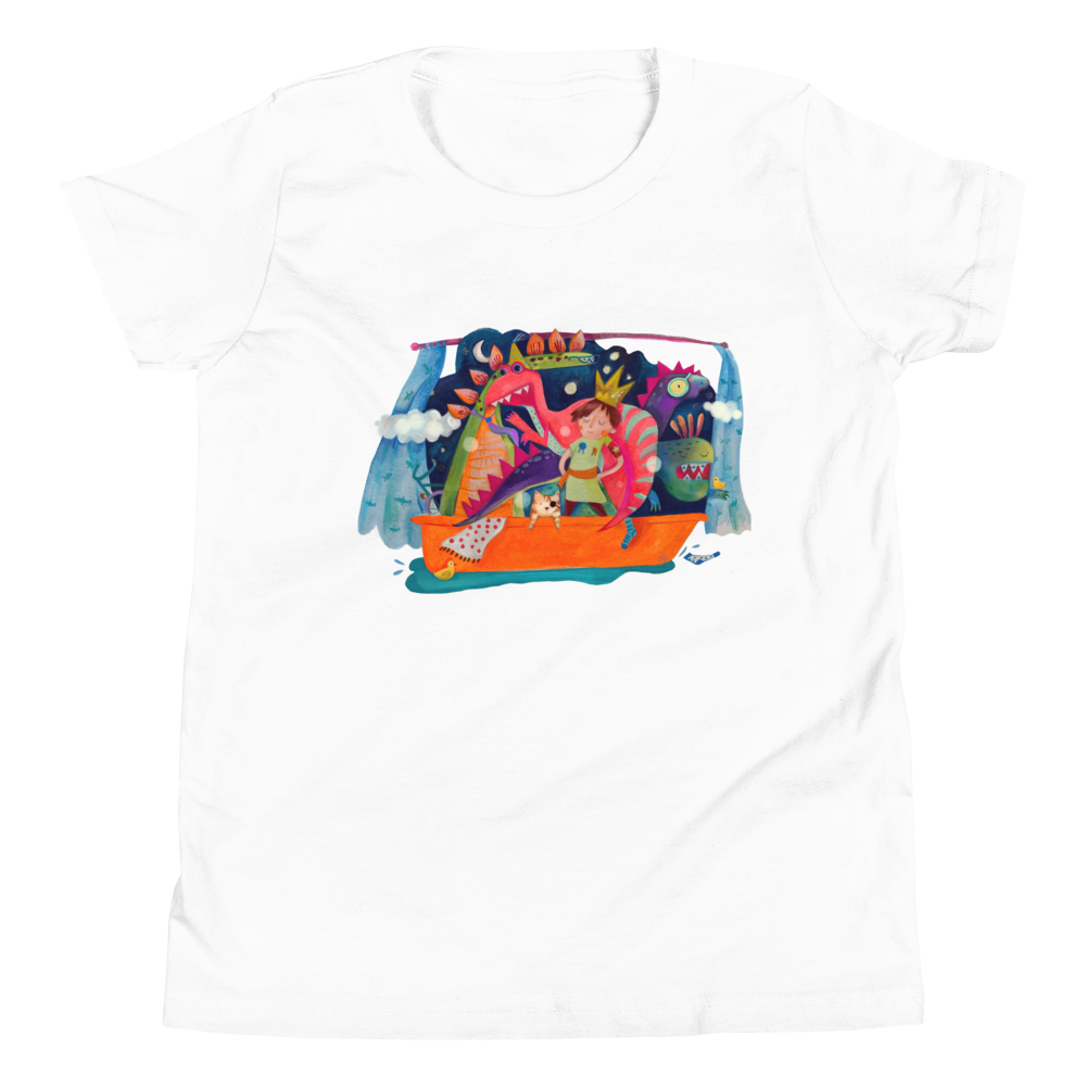 Dino King - Kids Short Sleeve T-Shirt